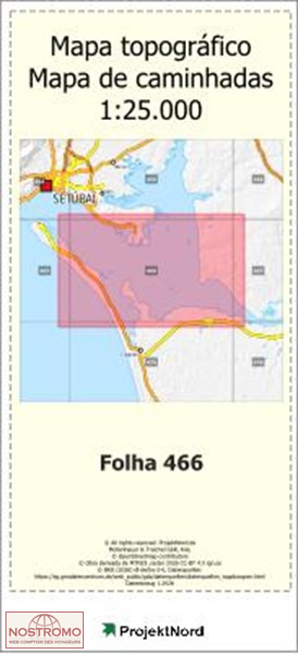 466 ESTUARIO DO SADO (ALCACER DO SAL) | Projektnord topographic map