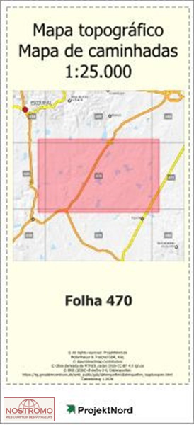 470 SAO BRAZ DO REGEDOURO | Projektnord topographic map