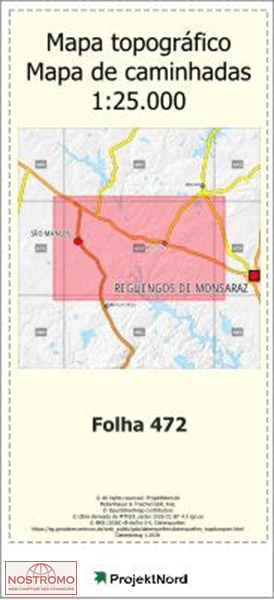 472 SAO MANÇOS (ÉVORA) | Projektnord topographic map