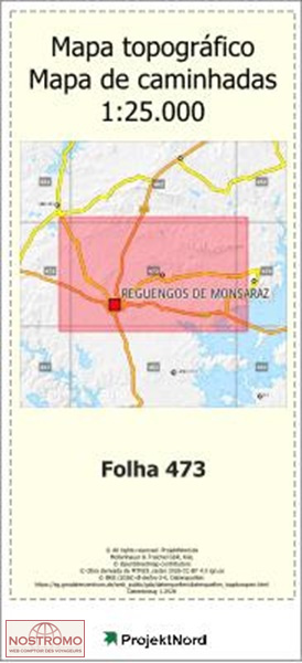 473 REGUENGOS DE MONSARAZ | Projektnord topographic map
