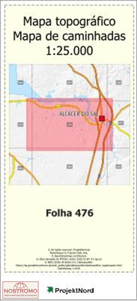476 ALCACER DO SAL | Projektnord topographic map
