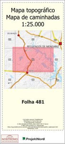 481 MONTE TRIGO (PORTEL) | Projektnord topographic map