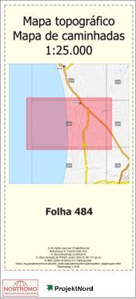 484 CARVALHAL (GRANDOLA) | Projektnord topographic map