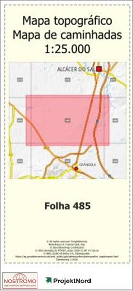 485 ERVIDEIRA DO SADO | Projektnord topographic map