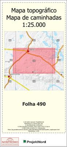 490 PORTEL | Projektnord topographic map