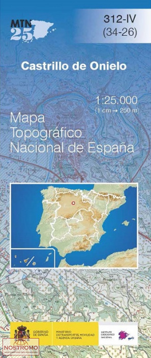 312-4 CASTRILLO DE ONIELO | carte topographique CNIG