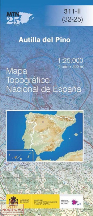 311-2 AUTILLA DEL PINO | carte topographique CNIG