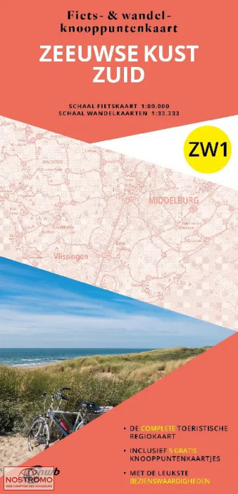ZW1 ZEEUWSE KUST ZUID | ANWB cycling and hiking map