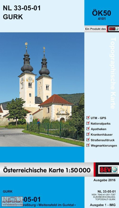 4101 GURK | carte topographique BEV