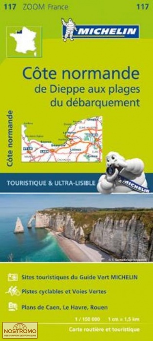 CÔTE NORMANDE 117 | carte routière Michelin