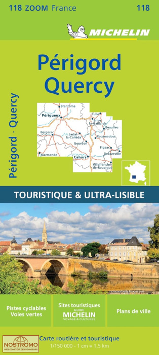 118 QUERCY - PÉRIGORD | carte routière Michelin