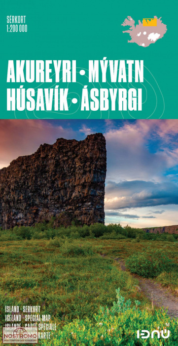AKUREYRI - MYVATN - HUSAVIK - ASBYRGI | Ferdakort travel map