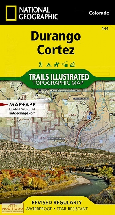 DURANGO - CORTEZ | National Geographic hiking map