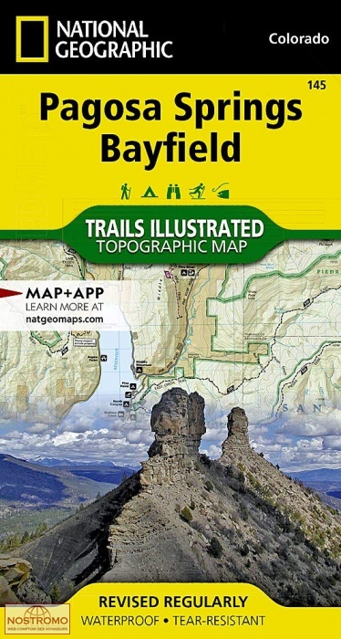 PAGOSA SPRINGS - BAYFIELD | National Geographic hiking map