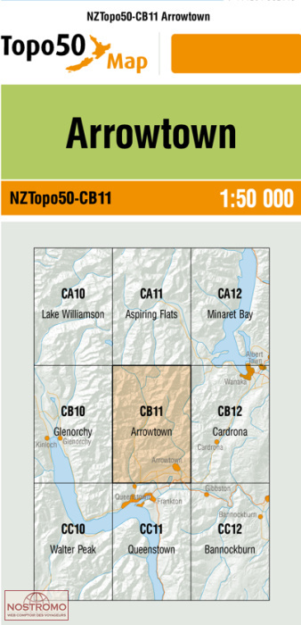 CB11 ARROWTOWN | carte topographique LINZ