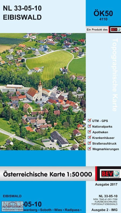 4110 EIBISWALD | carte topographique BEV