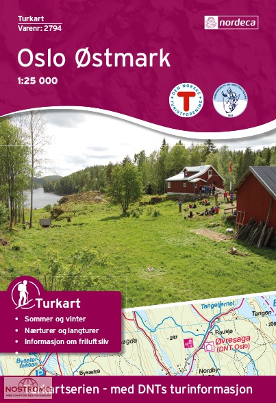 2794 OSLO ØSTMARK | carte de randonnée Nordeca