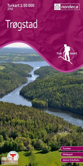2747 TRØGSTAD | carte de randonnée Nordeca