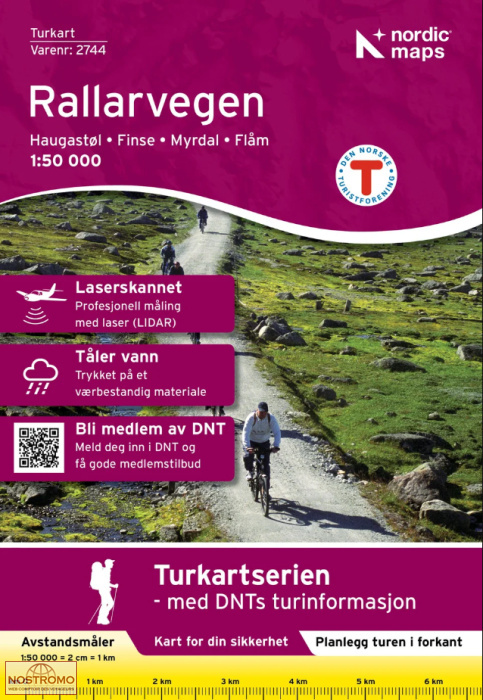 2744 RALLARVEGEN | carte de randonnée Nordic Maps