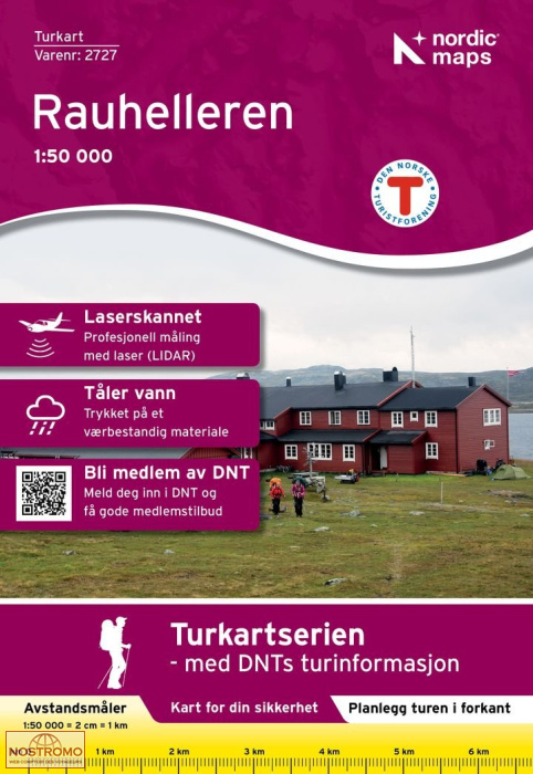 2727 RAUHELLEREN | Nordic Maps hiking map