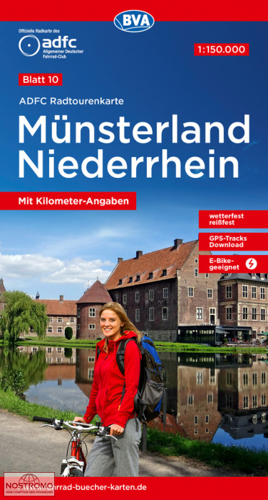 10 MÜNSTERLAND - NIEDERRHEIN | BVA BikeMedia cycling map