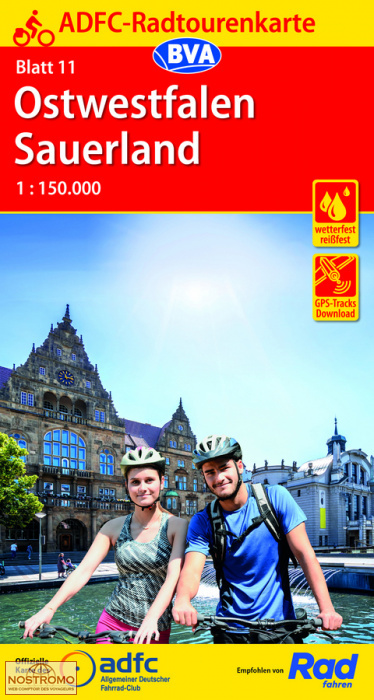 11 OSTWESTFALEN - SAUERLAND | BVA BikeMedia cycling map