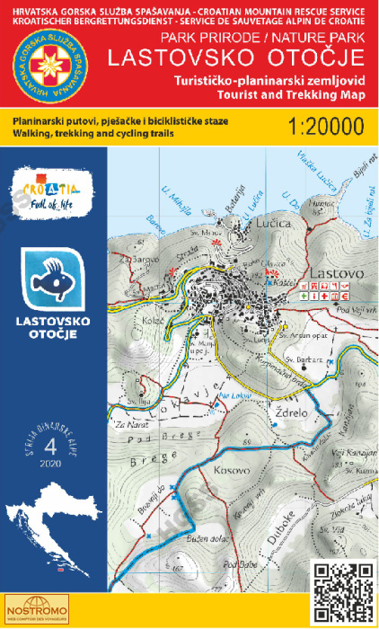 04 LASTOVOKO OTOCJE | carte de randonnée HGSS