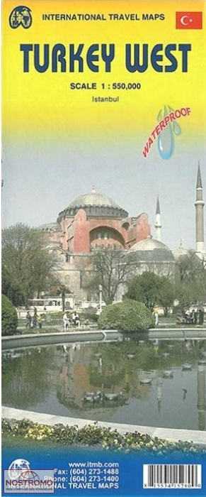 TURQUIE OUEST | carte touristique ITMB