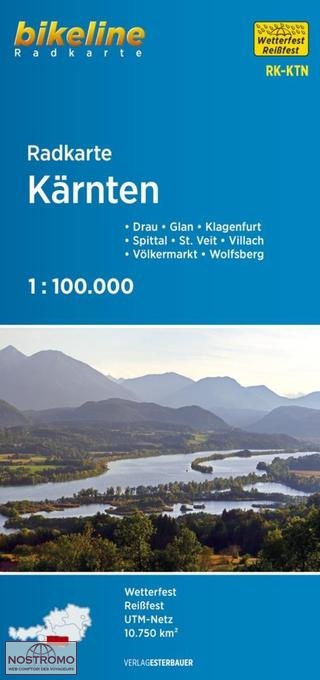 RK-KTN KÄRNTEN | carte de cyclotourisme Esterbauer