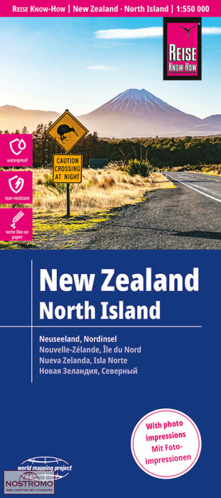 NOUVELLE-ZÉLANDE - ÎLE DU NORD | carte routière Reise Know-How