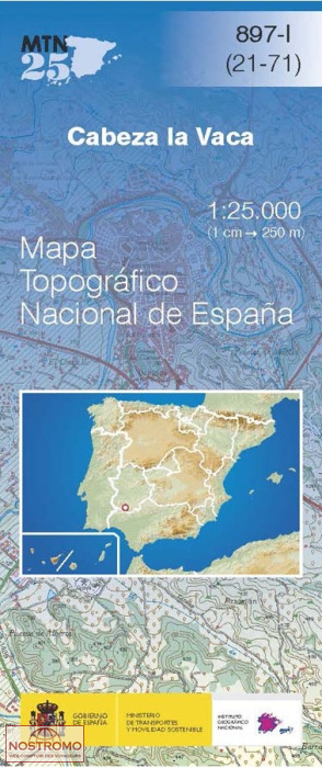 897-1 CABEZA LA VACA | CNIG topographical map