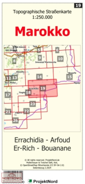 19 ERRACHIDIA - ARFOUD - ER-RICH - BOUANANE | Projektnord topographic map