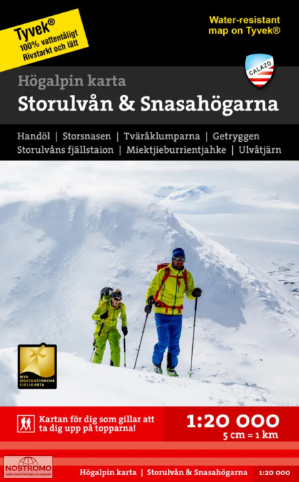 STORULVÅN & SNASAHÖGARNA | Calazo hiking map