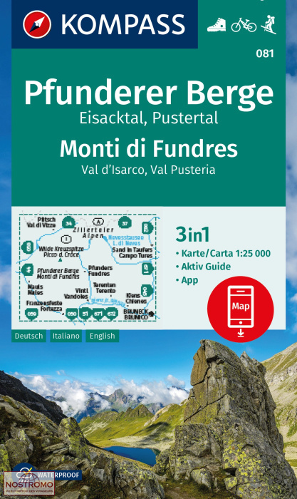 PFUNDERER BERGE 081 | Kompass hiking map