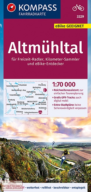 3329 ALTMÜHLTAL | Kompass cycling map