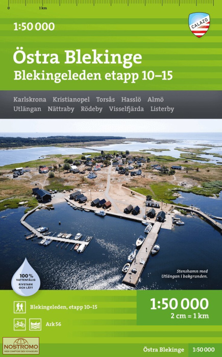 ÖSTRA BLEKINGE | carte de randonnée Calazo