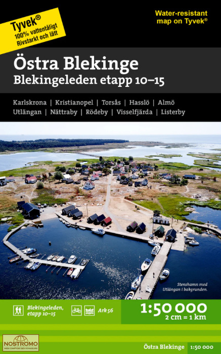 ÖSTRA BLEKINGE | carte de randonnée Calazo