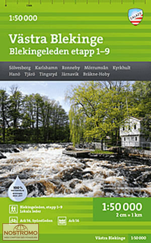 VÄSTRA BLEKINGE | Calazo hiking map