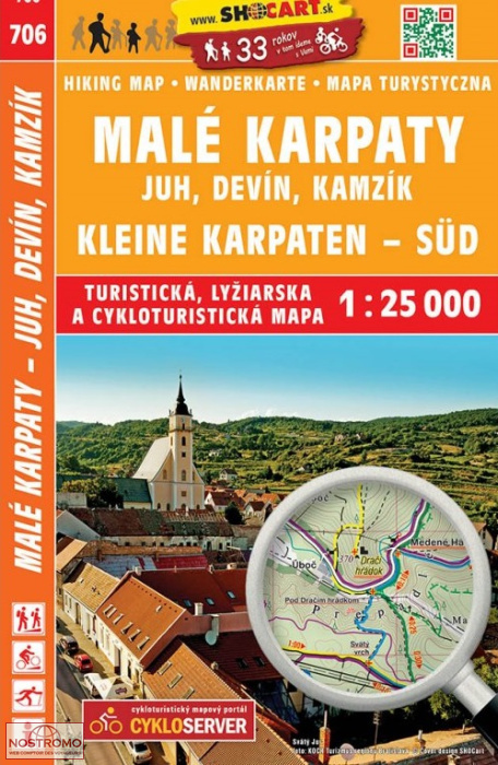 706 MALÉ KARPATY | carte de randonnée Shocart