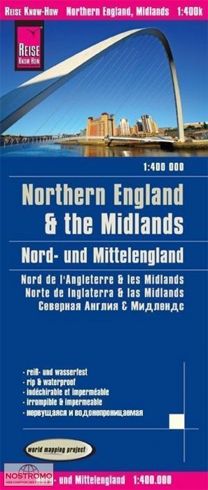 NORTHERN ENGLAND & THE MIDLANDS | Reise Know-How road map