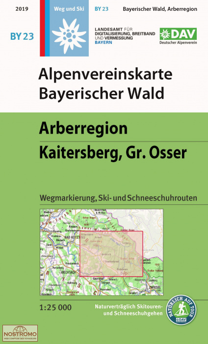 BY23 ARBERREGION | DAV Alpenverein hiking map