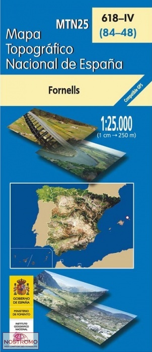 618-4 FORNELLS | carte topographique CNIG