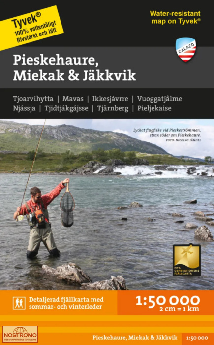PIESKEHAURE, MIEKAK & JÄKKVIK | Calazo hiking map