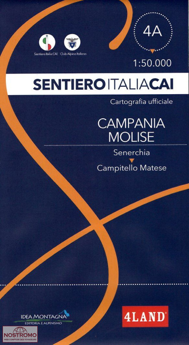 4A CAMPANIA MOLISE : SENERCHIA - CAMPITELLO MATESE | 4Land hiking map