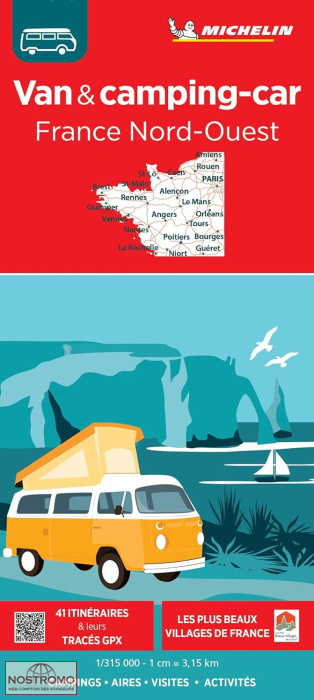 774 VAN & CAMPING-CAR - FRANCE NORD-OUEST | carte touristique Michelin