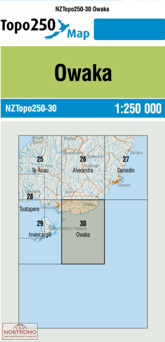 30 OWAKA | LINZ topographical map
