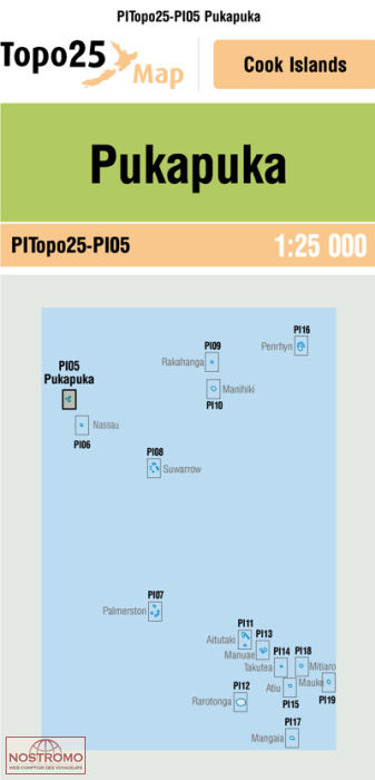 PI05 PUKAPUKA | carte topographique LINZ