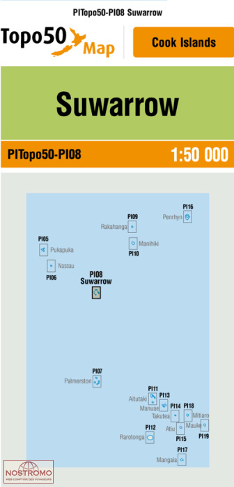 PI08 SUWARROW | carte topographique LINZ