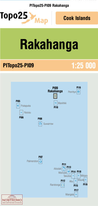PI09 RAKAHANGA | carte topographique LINZ