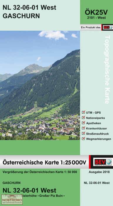 2101-WEST GASCHURN | carte topographique BEV